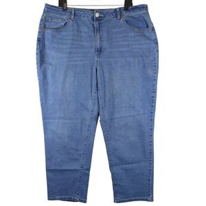 No Boundaries‎ Mom Jeans High Rise Relaxed Fit Denim Blue Size 19